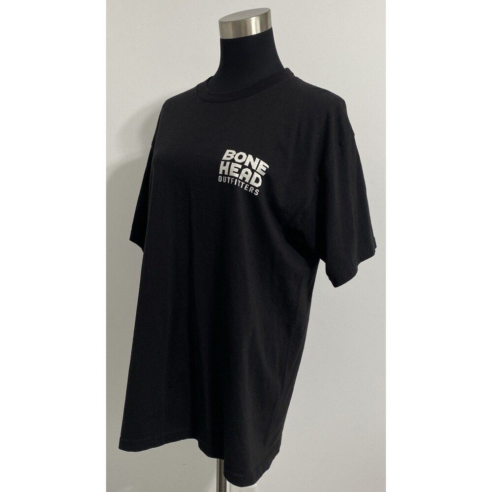 Bone Head Outfitters Turkey Hunting Graphic Tee Shirt Men's L Black 100% Cotton - Picture 7 of 7